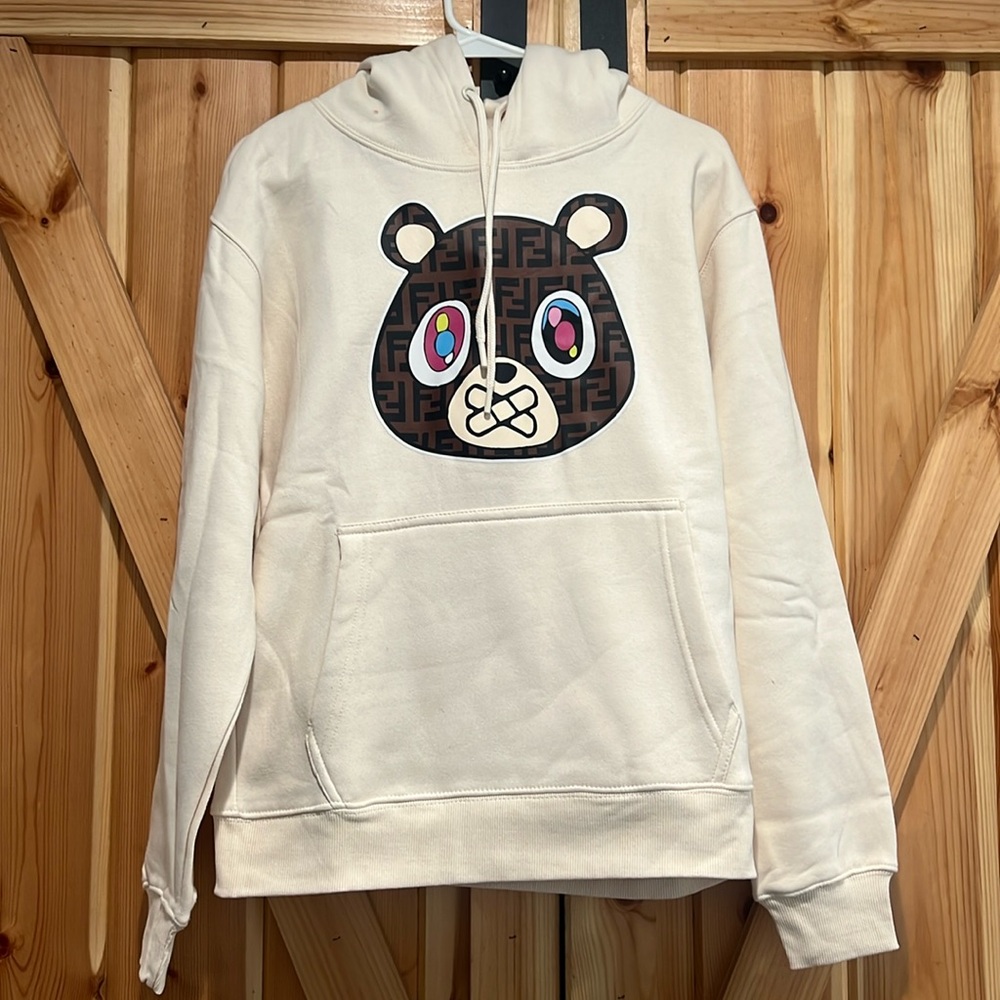 COPY - Fendi Novelty Teddy Bear Hoodie, Size Small